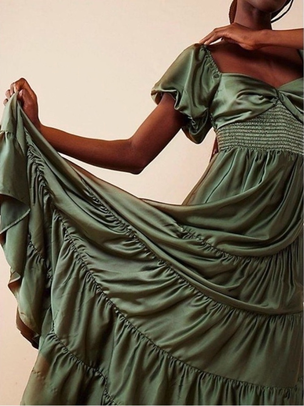 Free people Sundrenched Silky Maxi Dress